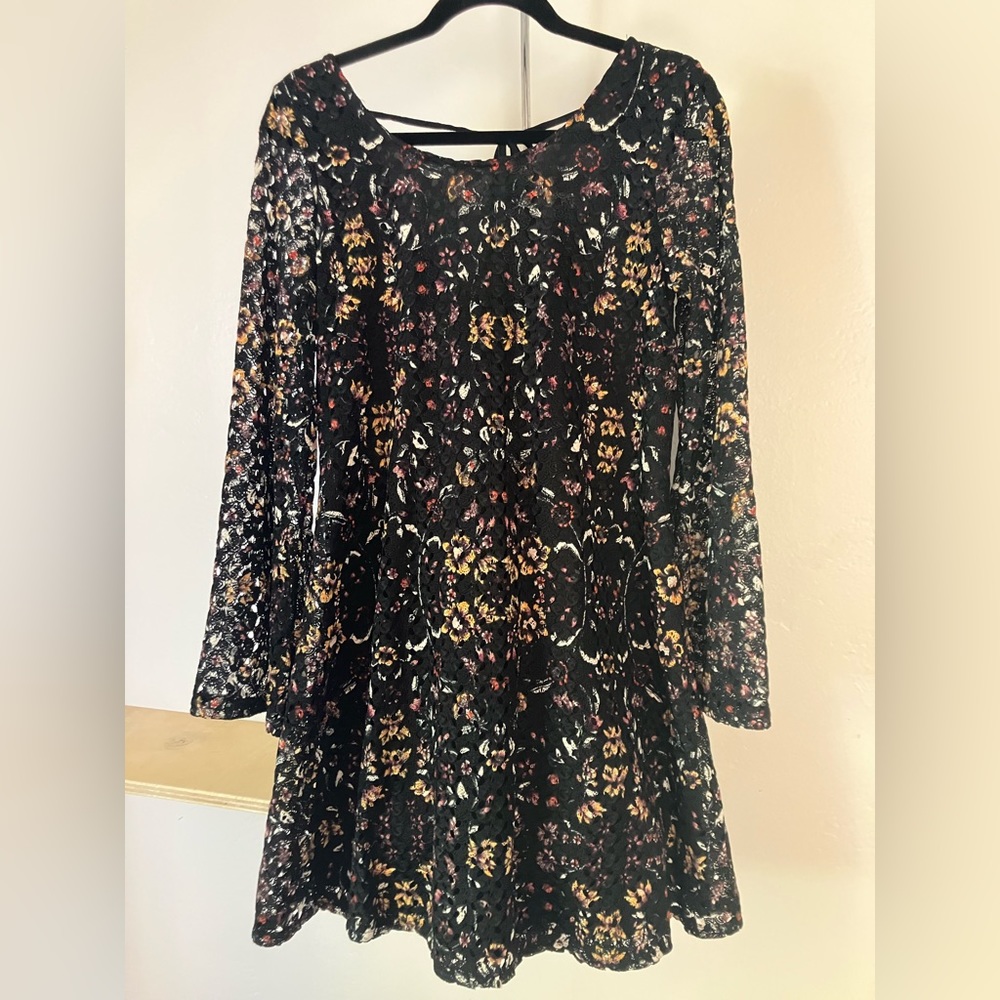 009 Black floral dress